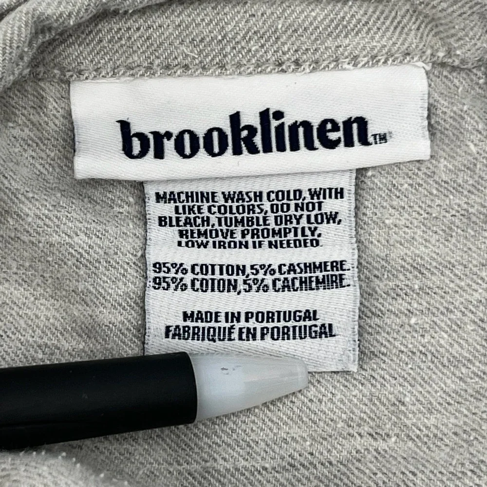 Brooklinen Heathered Cashmere Duvet Cover King Cali King Cotton Made in Portugal